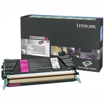 Lexmark oryginalny toner C5200MS. magenta. 1500s. return. Lexmark C530 C5200MS