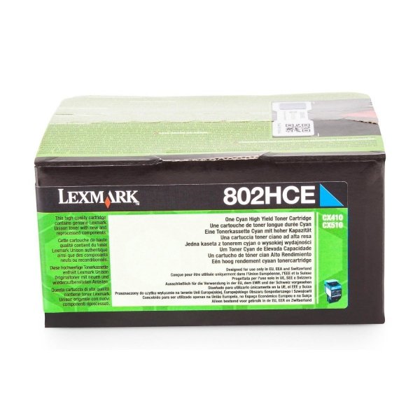 Lexmark Toner 802HCE Projekt-Toner Cyan 3000ppm 80C2HCE