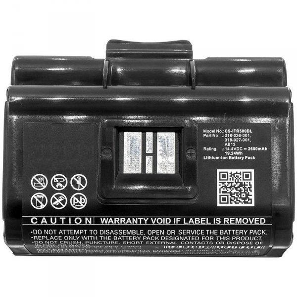 Części / CoreParts / zamiennik / Battery for Portable Printer 37.44Wh Li-ion 14.4V 2600mAh  Grey for Intermec Portable Printer PB50, PB51, PW50, PW50-18