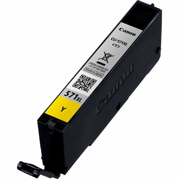 Tusz Canon 0334C001. yellow. 11ml. CLI571Y XL. high capacity. Canon PIXMA MG5750. MG5751. MG5752. MG5753. MG7750. MG77 0334C001