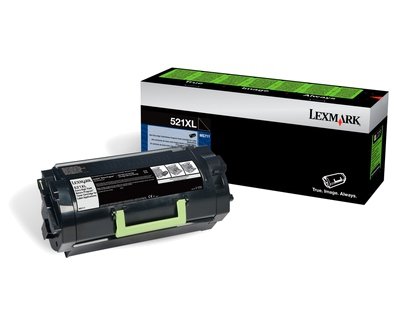 Toner Lexmark 52D2X0L, black, 45000s, 522XL, return, extra duża pojemnośÄ‡, Lexmark MS711dn 52D2X0L