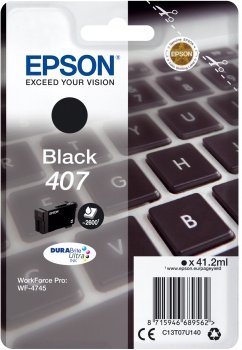 Tusz EPSON C13T07U140, black, 2600s, 41.2ml, Epson WF-4745