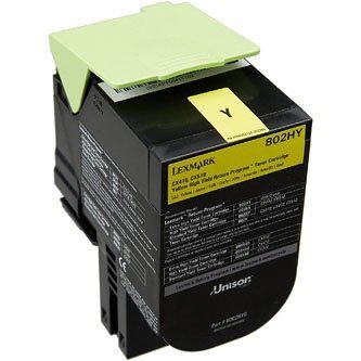 Toner Lexmark 80C0H40, yellow, 3000s, high capacity, Lexmark CX410de, CX410dte, CX410e 80C0H40