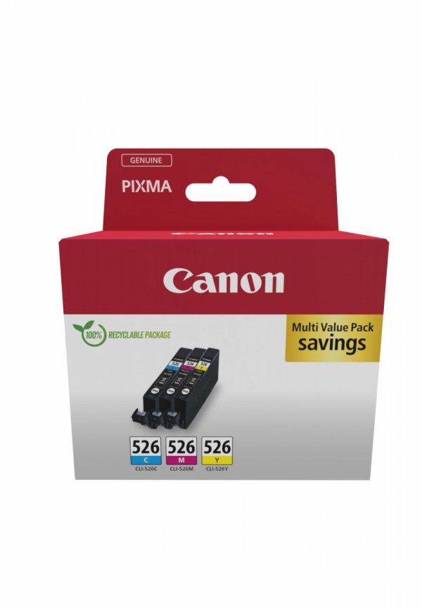 Tusz Canon CLI-526 CMY, 4541B018, CMY, multipack