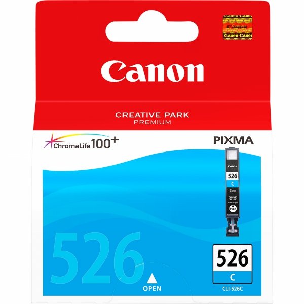 Tusz Canon CLI526C. cyan. 9ml. 4541B001. Canon Pixma  MG5150. MG5250. MG6150. MG8150 4541B001