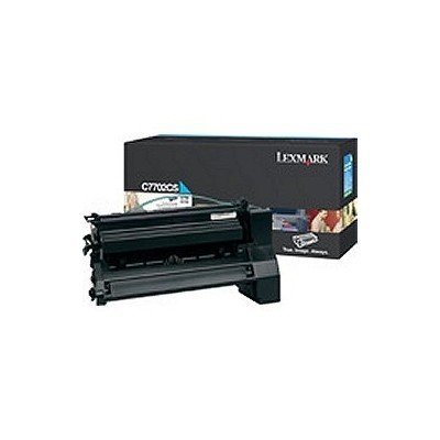 Lexmark oryginalny toner C7702CS. cyan. 6000s. Lexmark C77X C7702CS