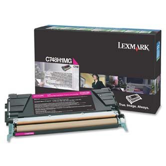Toner Lexmark C748H1MG. magenta. 10000s. return. high capacity. Lexmark C748DE. C748DTE. C748E C748H1MG