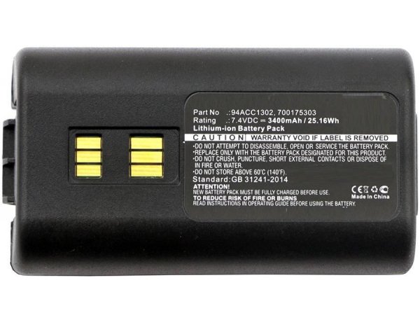 Części / CoreParts / zamiennik / Battery for Datalogic Scanner 25Wh Li-ion 7.4V 3400mAh Black, 944501055, 944501056, 944501057, 944501088, 944551004, 944551005