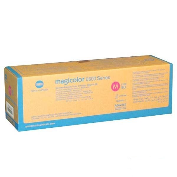 Toner Konica-Minolta A06V352. magenta. 6000s. low capacity. Konica Minolta QMS MC5500. 5550. 5570. 5600. 5650. 5670 A06V352