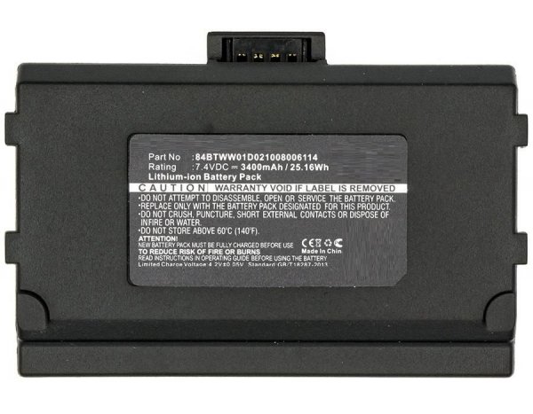 Części / CoreParts / zamiennik / Battery for Payment Terminal 25Wh Li-ion 7.4V 3400mAh Black, for VeriFone