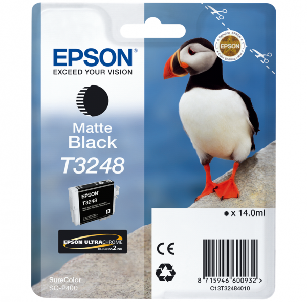 Epson oryginalny wkład atramentowy / tusz C13T32484010. czarny mat. 14ml. Epson SureColor SC-P400 C13T32484010