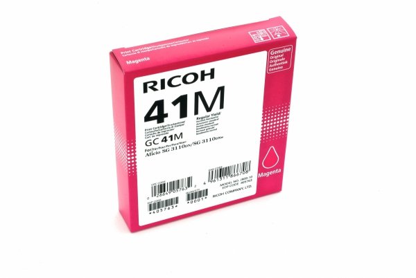 Tusz żelowy Ricoh 405763. magenta. 2200s. GC41HM. Ricoh AFICIO SG 2100N 405763