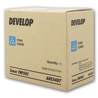 Toner Develop A0X54D7. cyan. 5000s. TNP-50C. Develop Ineo +3100P A0X54D7