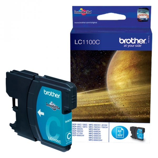 Tusz Brother LC-1100C. cyan. 325s. Brother DCP-6690CW. MFC-6490CW LC1100C