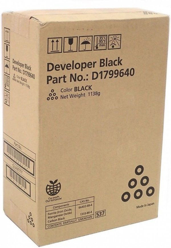 Developer Ricoh D1799640, D1809640, black, 860000s, Ricoh Pro 8100EX, 8100S, 8110S, 8120S, 8200ex, 8200s