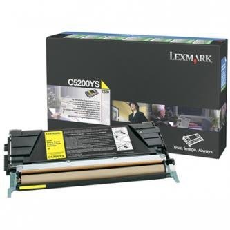 Lexmark oryginalny toner C5200YS. yellow. 1500s. return. Lexmark C530 C5200YS