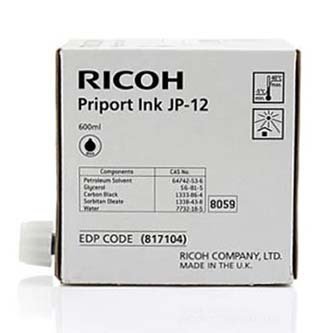 Tusz Ricoh / tusz 817104, black, 600 Ricoh DX3240, 3440, JP1210, 1215, 1250, 1255, 3000