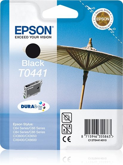 Tusz EPSON C13T044140, black, 600s, 13ml, Epson Stylus C84, C64, C66, C86, CX6400, CX6600, CX3650