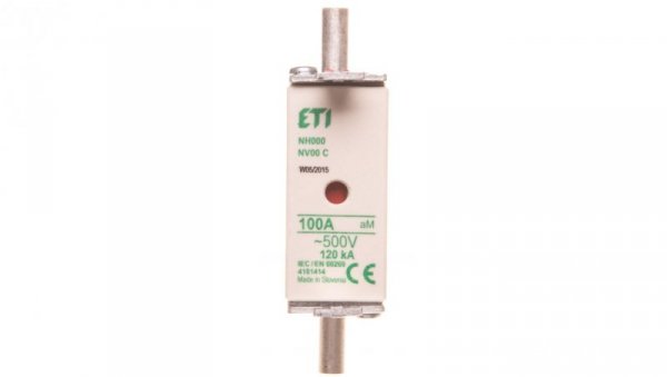 Wkładka bezpiecznikowa KOMBI NH000 100A aM 500V WT-00C 004181414