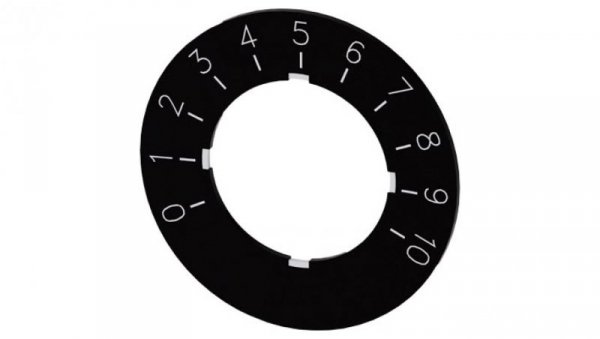 Etykieta do potencjometru 22mm skala 1 do 10 SIRIUS ACT 3SU1900-0BG16-0SA0 /10szt./