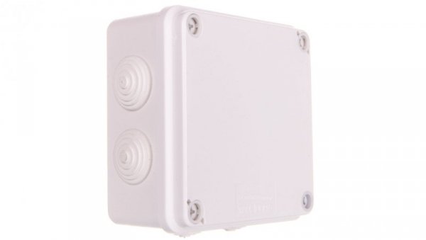 Puszka hermetyczna natynkowa 108x108x56mm IP44 biała PH-1A.3B 28.131