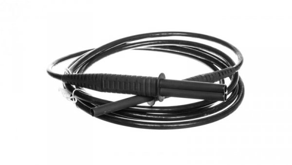 Przewód pomiarowy 3m czarny ekrnanowany 10kV /wtyki bananowe/ WAPRZ003BLBBE10K