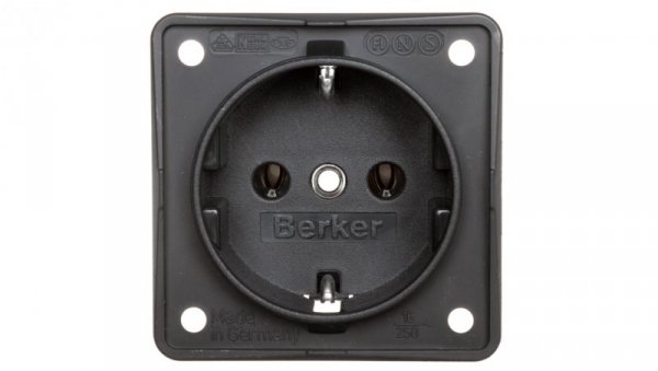 Berker Integro Gniazdo SCHUKO antracyt, mat 941852505