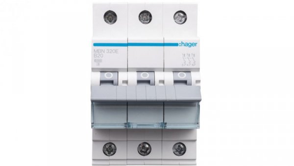Wyłącznik nadprądowy 3P B 20A 6kA AC MBN320E