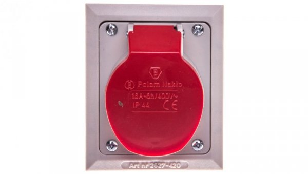 Gniazdo izolacyjne skośne p/t 16A 400V 4P IP44 2627-420