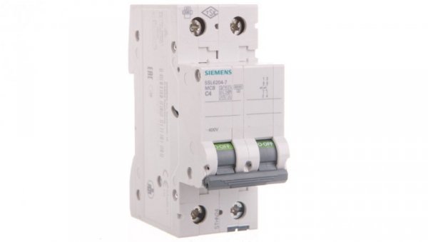 Wyłącznik nadprądowy 2P C 4A 6kA AC 5SL6204-7