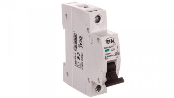 Wyłącznik nadprądowy 1P C 20A 6kA AC KMB6-C20/1 VDE 23146