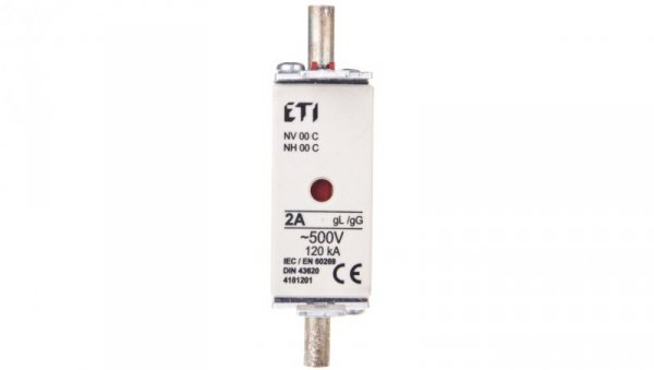Wkładka bezpiecznikowa KOMBI NH000 2A gG/gL 500V WT-00C 004181201