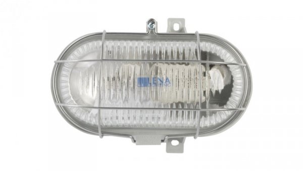 Oprawa kanałowa OVAL 1x100W E27 IIkl. 230V IP44 z siatka metal. wzmocnioną, kl. pryzmatyczny 100178
