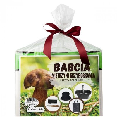 Zestaw Grzybiarki dla Babci - Babcia Mistrzyni Grzybobrania