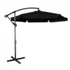 Parasol ogrodowy duży składany z wysięgnikiem 290cm czarny