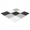 Mata edukacyjna piankowa puzzle szara 180 x 180 cm 9 elementów