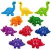 WOOPIE Zestaw Nauka Liczb Kolorów Montessori Figurki Dinozaury do Składania Dopasuj Cyferki 10 el.