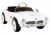 Autko BMW 507 Retro elektryczne dla dzieci Biały roadster