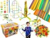 Słomki Konstrukcyjne, Klocki , Patyczki 1000 El, Kuferek, 3D Nowa Wersja