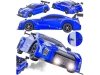 DUŻY Samochód Do Driftu Auto RC Drift 1:16 2,4 GHz PARA DYM 4WD Niebieski Nissan GTR LED