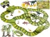 Duży Tor Samochodowy, Wyścigowy - Park Dinozaurów 270 El. ( 240 + 30 )