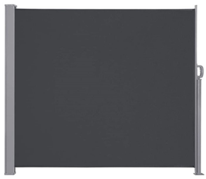 Markiza boczna tarasowa LUARO parawan zwijana 180 x 400 cm szara