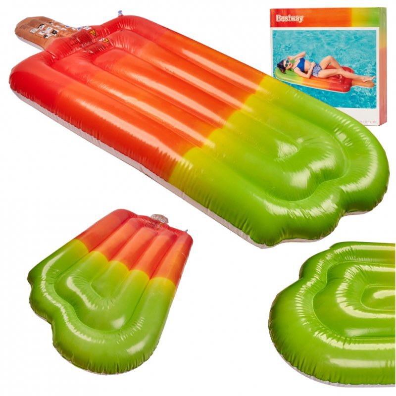 Materac dmuchany do pływania na basen wodę lód na patyku BESTWAY 43161 XXL 90 kg  89 cm x 185cm