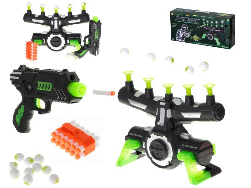 Gra strzelecka Air shooting unoszące się pływające kulki strzelanie do celu DARK WARS