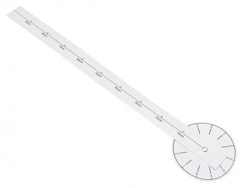 Zegar ścienny naklejany DIY regulowany duży 80-120cm czarny 4 cyfry
