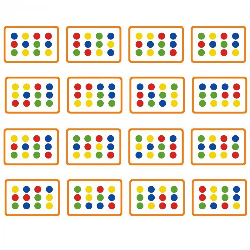 VIGA Gra Logiczna Odwzoruj Kolory i Figury Montessori