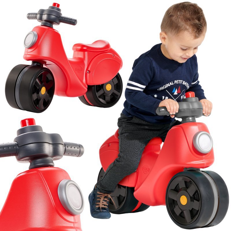 FALK  Jeździk Scooter Strada Scooter Czerwony Ciche Opony od 1 Roku