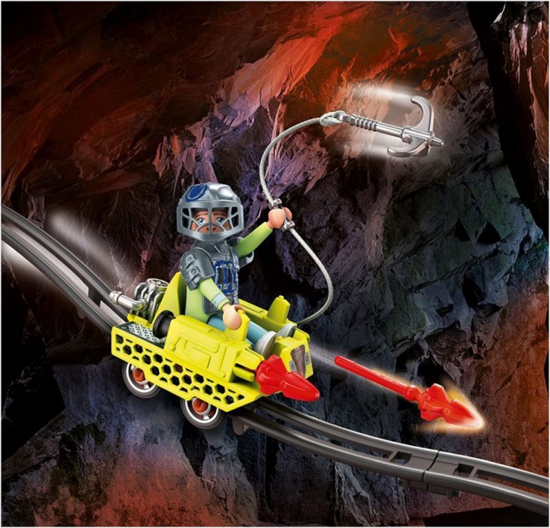 Playmobil Zestaw DINO Rise 70930 Wózek kopalniany