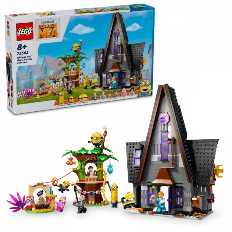 LEGO Klocki Minions 75583 Rodzinna rezydencja Gru i minionków