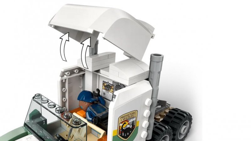 LEGO Klocki Jurassic World 76966 Dinomisje: ciężarówka do transportu allozaura